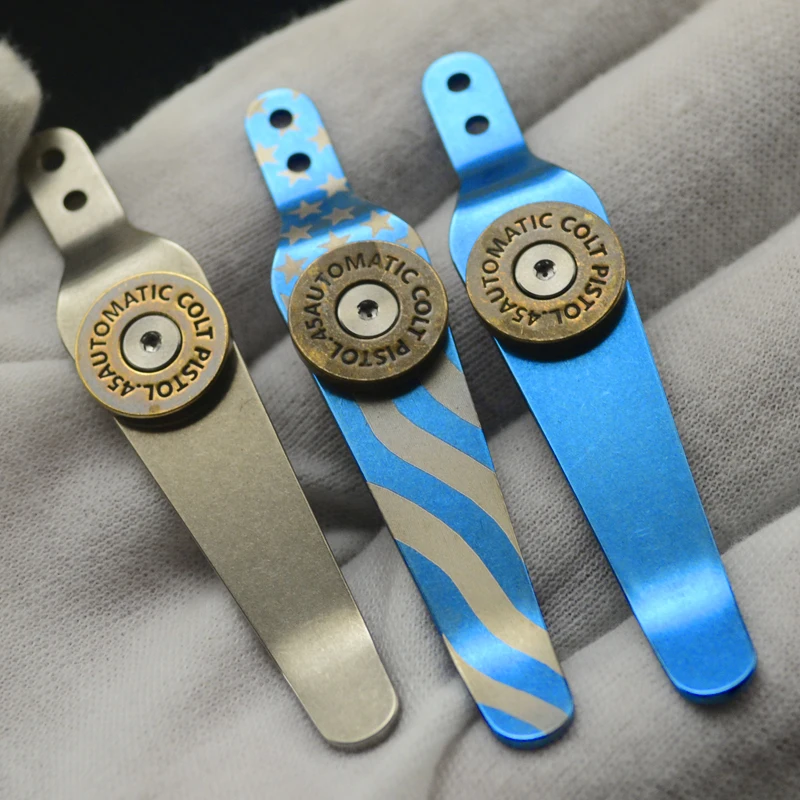 

1piece Titanium alloy pocket Knife clip for Hinder XM18/24 Knife and ZT series back clip
