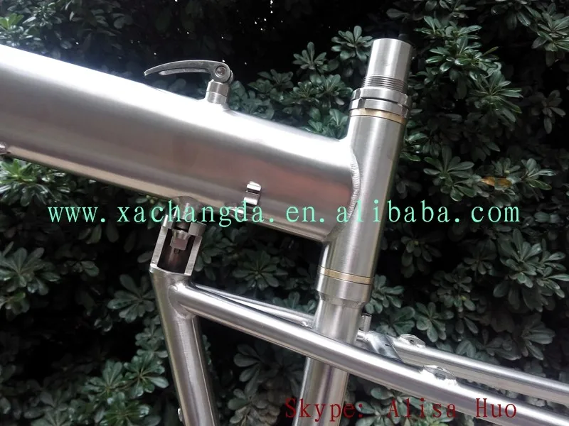 Excellent titanium folding bike frame 26er titanium mountain bike frame 29er titanium folding bike frame 3