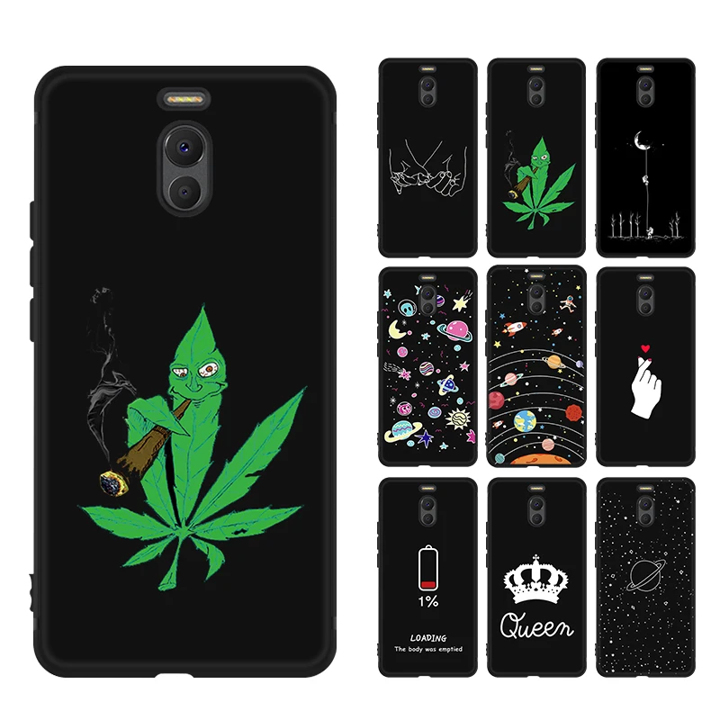 

Pattern Silicone TPU Cases For Meizu Note 9 8 X8 Soft Back Cover For Meizu M5 M6 Note M5S M5C M6 Black TPU Phone Case Cover