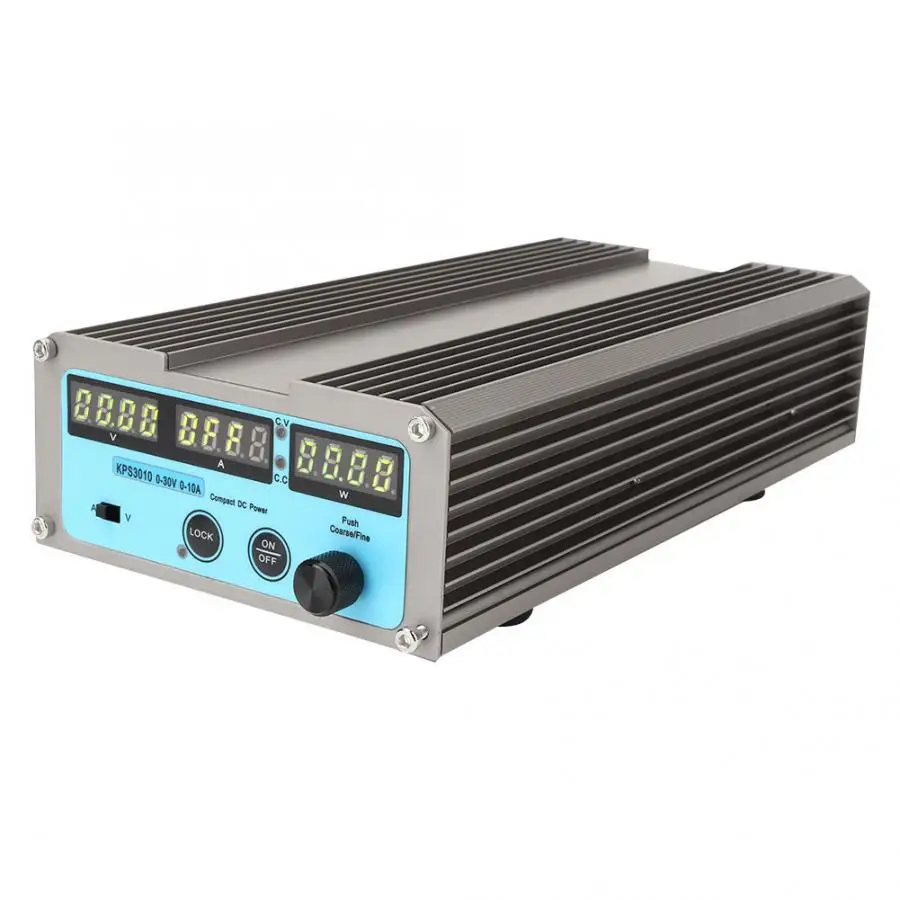 KPS3010 для детей, на возраст от 0 до 30V 0-10A Выход Регулируемый Цифровой DC Питание 4-цифровой Дисплей 100-240V Питание