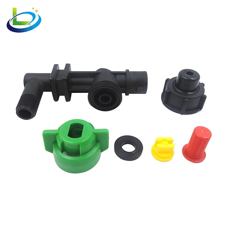 Threaded Nozzle Including Spray Body Quick Release Cap Sealant Filter