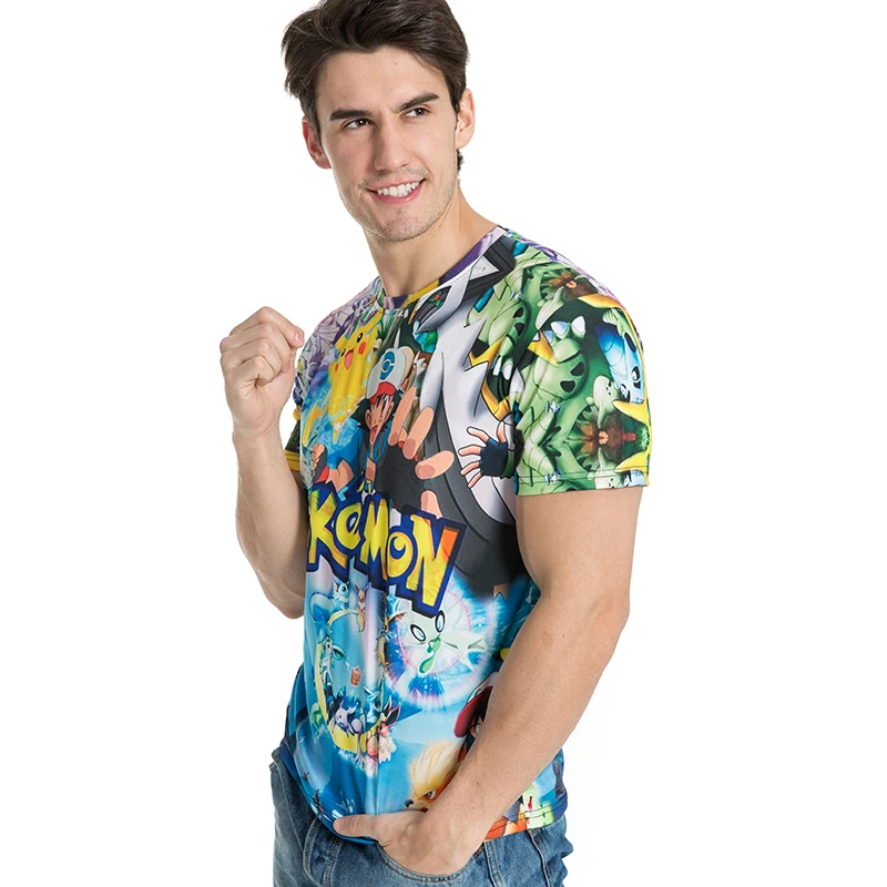New fashion summer short men t shirt brand clothing pokemon printing comfortable male t-shirt tshirt men clothing New fashion summer short men t shirt brand clothing pokemon printing comfortable male t-shirt tshirt men clothing
