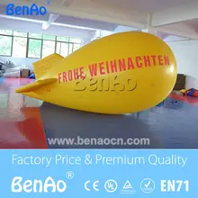 AO122 Free shipping 4m Cheap inflatable advertising balloons / big inflatable air blimp/ air ship/ helium balloon for sale