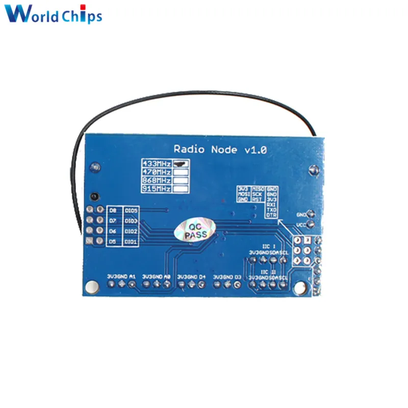 433 МГц/868 МГц/915 МГц радио узел LoRa V1.0 V2.0 2,4G беспроводной модуль RFM95 RFM98 SX1276 SX1278 для Arduino ATmega328P 3,7-12 В