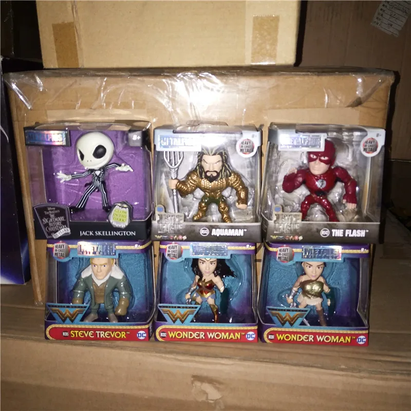 

JADA Cartoon Action Figure Model Toys IRON MAN,The Flash,AQUAMAN,Wonder Woman,JACK Skellington 2.5'' Metal Figure Model Toy