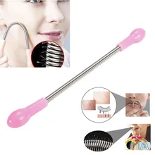 1/3/5PCS 19.2cm Pink Face Facial Hair Remover Epilator Stick Beauty Face Care Epilator Roller Smooth Bend Remover Threading Tool