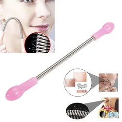 1/3/5PCS 19.2cm Pink Face Facial Hair Remover Epilator Stick Beauty Face Care Epilator Roller Smooth Bend Remover Threading Tool