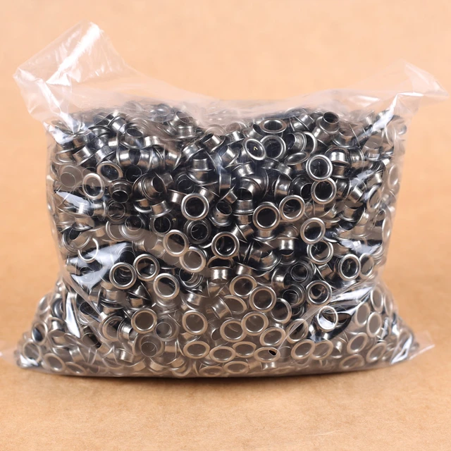 500PCS 1000PCS/Bag Grommet Kit Metal Eyelets 6mm/8mm/10mm Manual