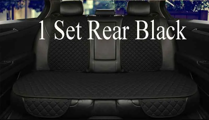 Чехол для автомобильного сидения, универсальный тканевый комплект сидений, подушка для автомобильного сиденья aut, декоративные защитные чехлы для автомобильного сидения - Название цвета: 1 rear black
