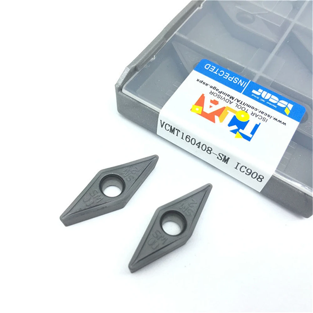 

10Pcs VCMT160408 SM IC907/ IC908 Internal Turning Tools Carbide inserts Lathe cutter Cutting Tool CNC Tools Tokarnyy