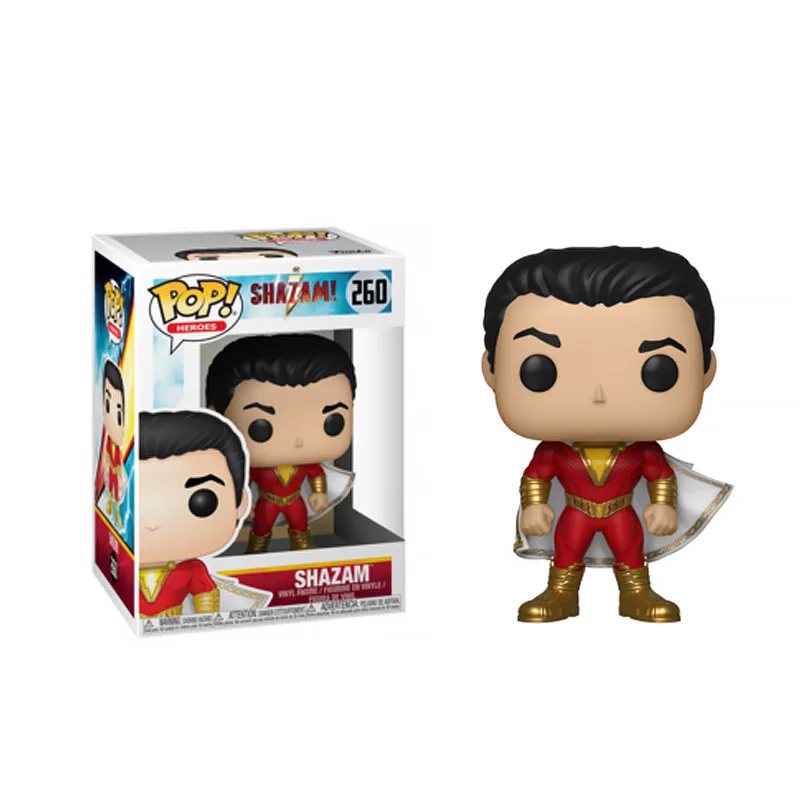 Funko pop SHAZAM 260 # виниловые экшн и Игрушечные Фигурки Коллекционная модель игрушки