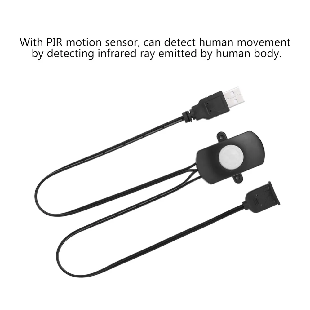 Инфракрасный PIR датчик движения с питанием от USB 5 В/12 В/24 В постоянного тока