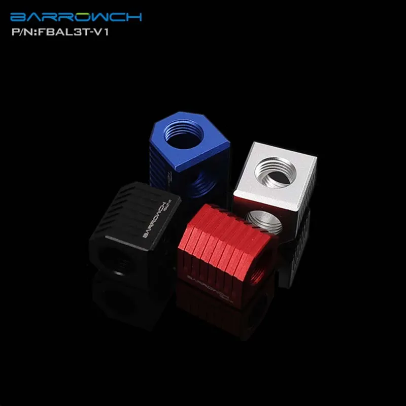 Металлический кубический адаптер Barrowch FBAL3T-V1 Multipass G1/4 &quotX3 3Way устройство для