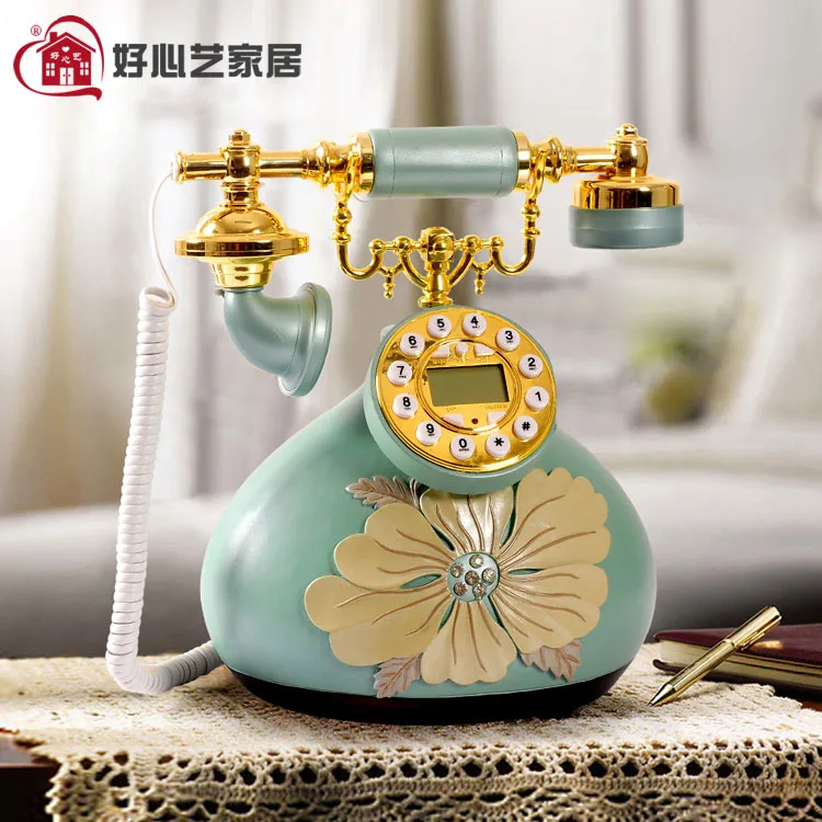 Hoshine Brand 2015 New Novelty Resin Peony Telefono Home Fashion ID