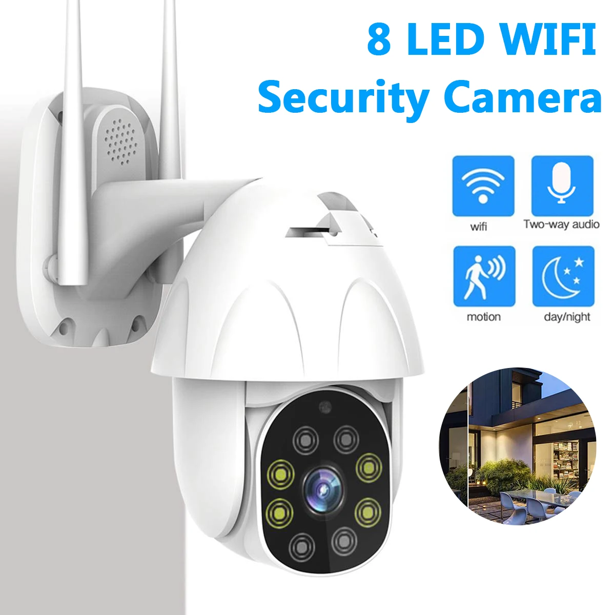 1080P PTZ wi-fi камера 2MP автоматическое отслеживание водонепроницаемый CCTV домашней безопасности ip-камера 4.0X цифровой зум скорость купольная беспроводная IP камера