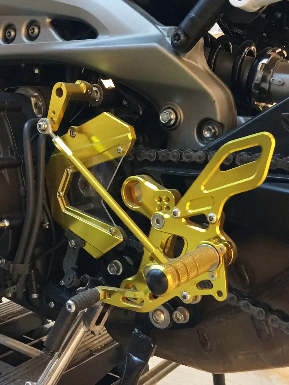 Станок с ЧПУ Rearset сзади комплект подножки педали для подножки Yamaha MT09 FZ09 2013 MT FZ 09 MT-09 FZ-09