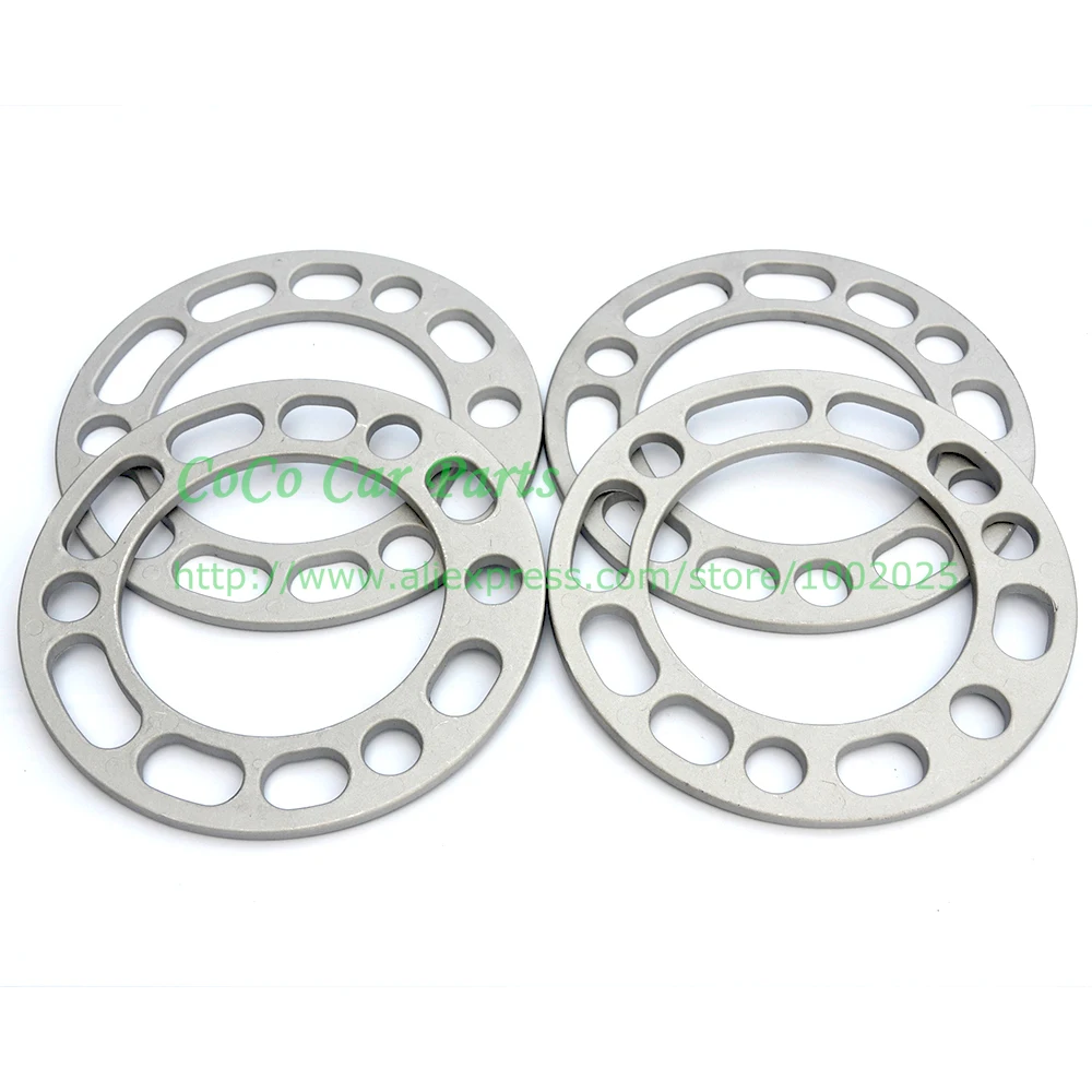 

4PCS Universal 6MM Aluminum Wheel Spacers Shims Plates For 5x139.7 6x139.7