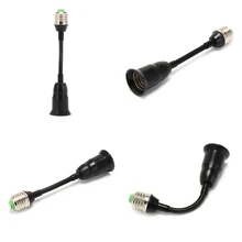 1 шт. 20 см патрон для лампы, адаптер для светильника, разъем 220 В, гибкий E27, расширенный светодиодный светильник