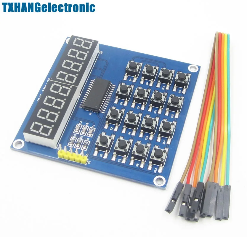 8 Bits LED Digital tube Module Keyboard Scan and Display Module TM1638 MCU