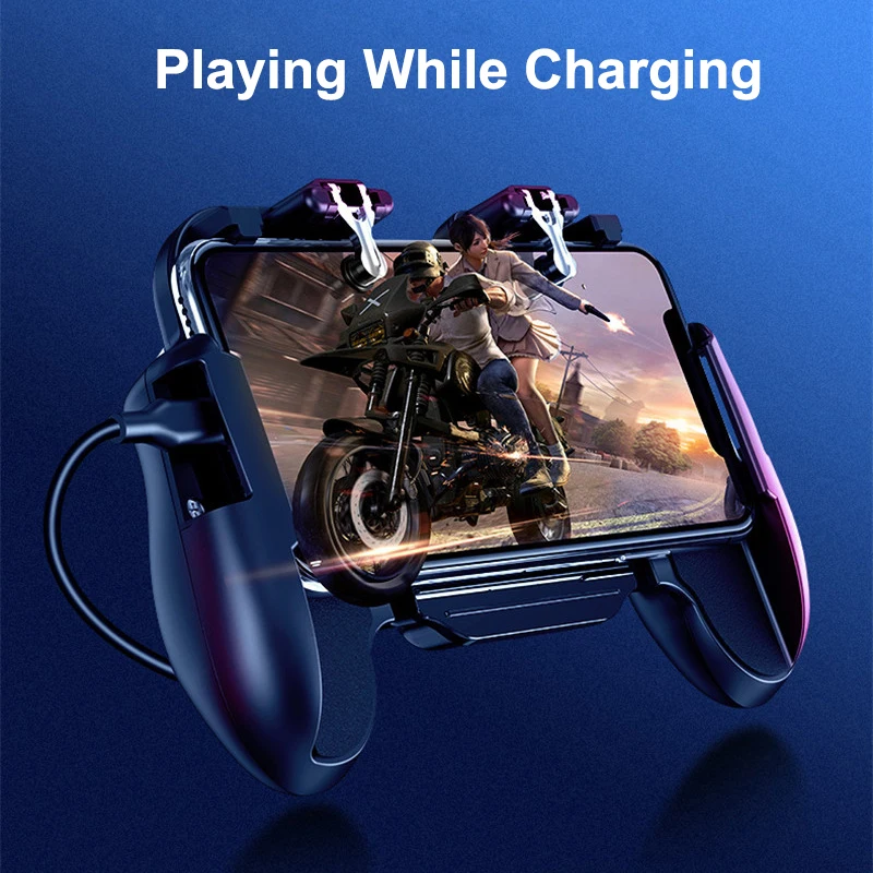 PUBG Controller for iphone Heat Dissipation H5 Cooling Fan PUBG Mobile Android Game Pad for phone l1r1 Gaming Trigger Joystick