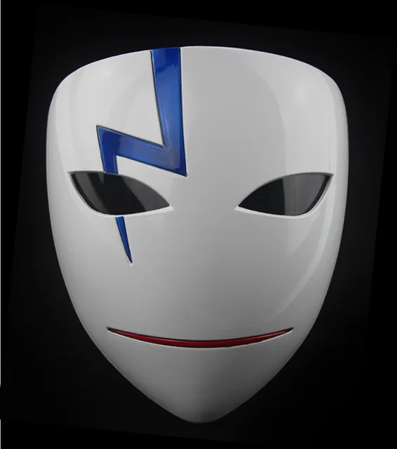 High Quality Anime Darker Than Black Hei Cosplay Resin Mask Halloween