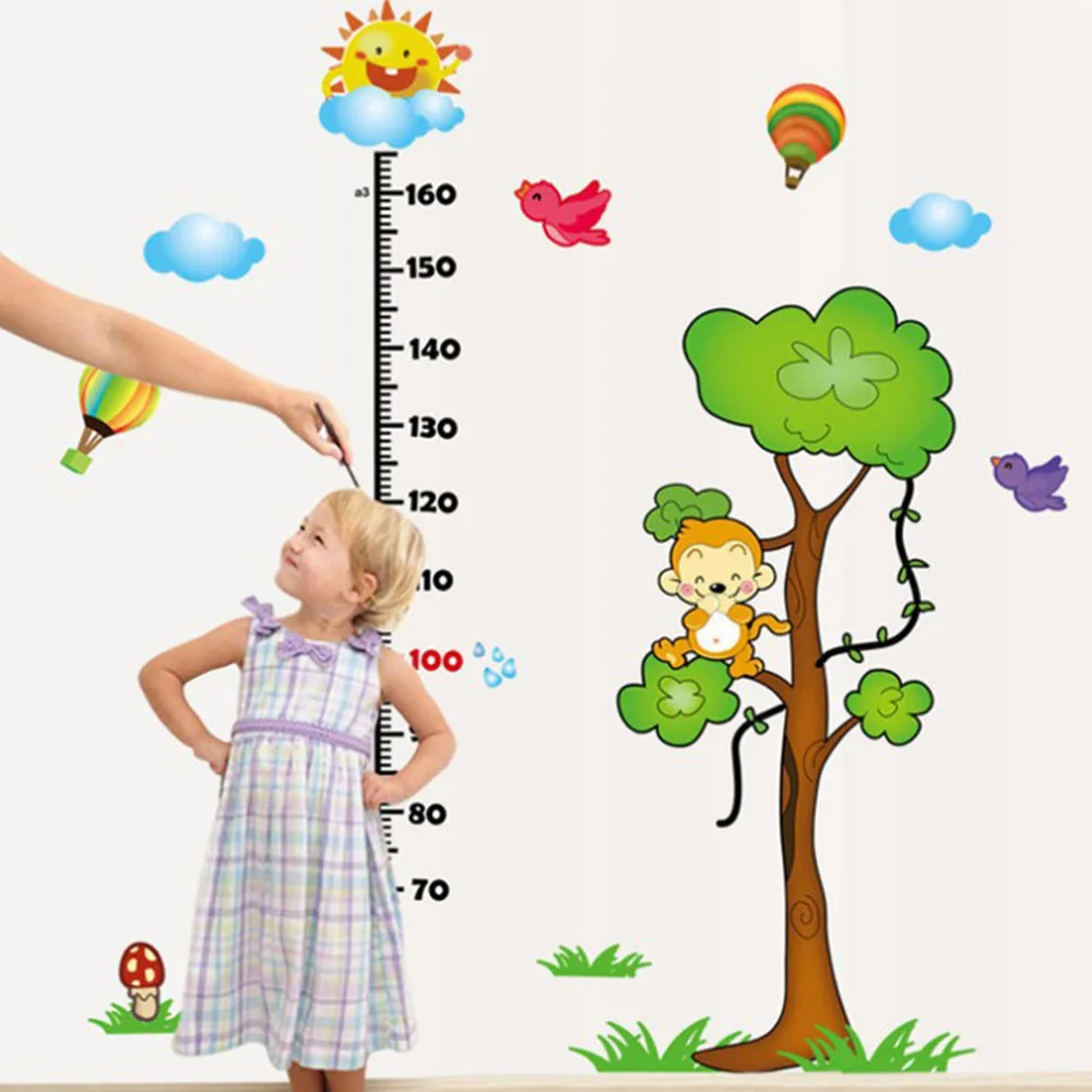 

Cartoon Monkey Tree height wall sticker Kindergarten Children's Room Decoration Wall Sticker Manufacturer Wholesale