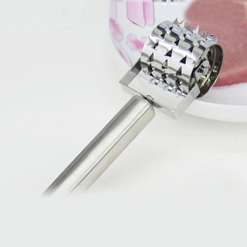 Stainless Steel Mincer Steak tenderizers BBQ Tools Roller Design Loose meat needle Creative Kitchen Accessory meat tenderizer