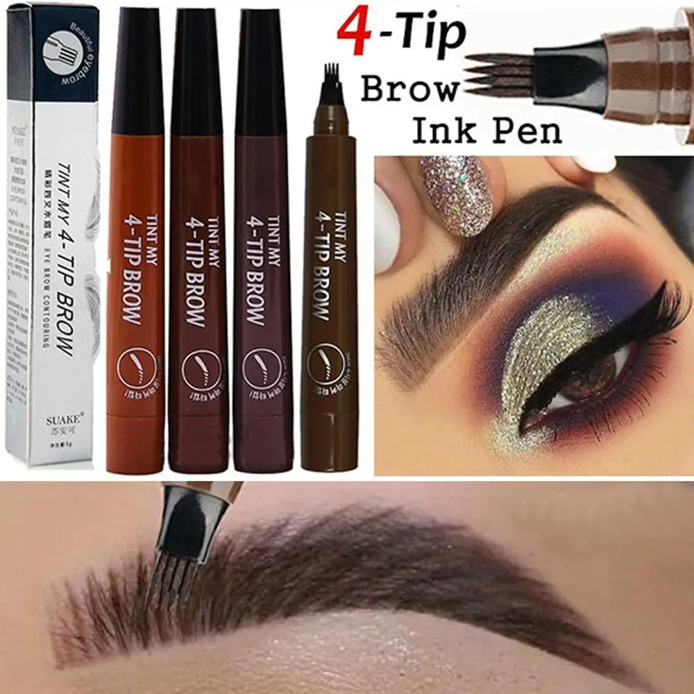 

5 colors available Eyebrow Pencil Waterproof Fork Tip Eyebrow Tattoo Pen Waterproof Fork Tip Eyebrow Tattoo Pen
