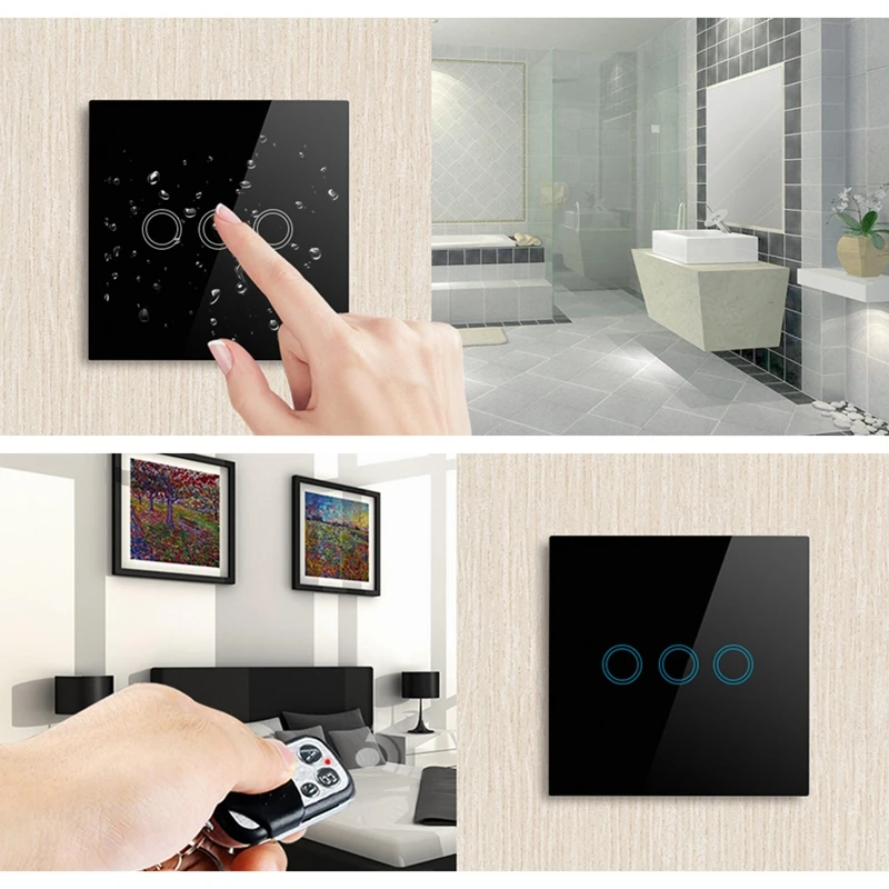3 Gang Remote Control Wall Light Switch 6