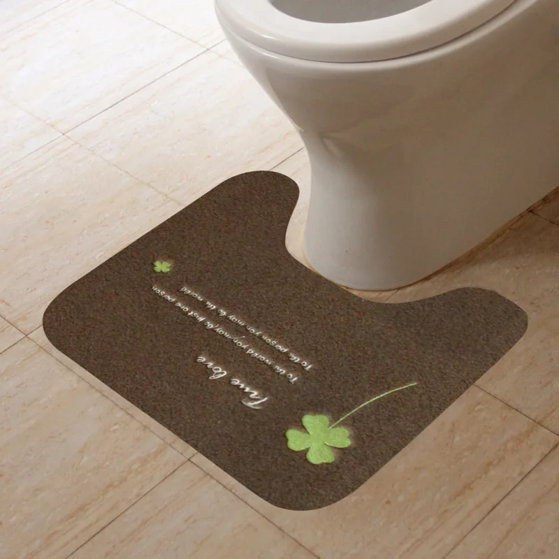 Japan and South Korea U-shaped toilet mats bathroom toilet hotel home skid pad machine washable water without deformation