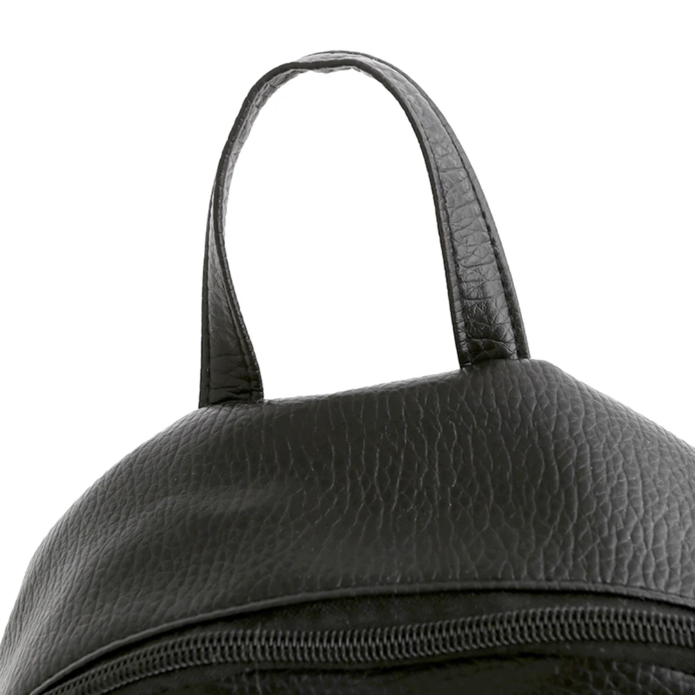 Роскошный дизайнерский женский рюкзак для девочек-подростков на молнии, мини-рюкзак из мягкой искусственной кожи, черный рюкзак Mochila Feminina