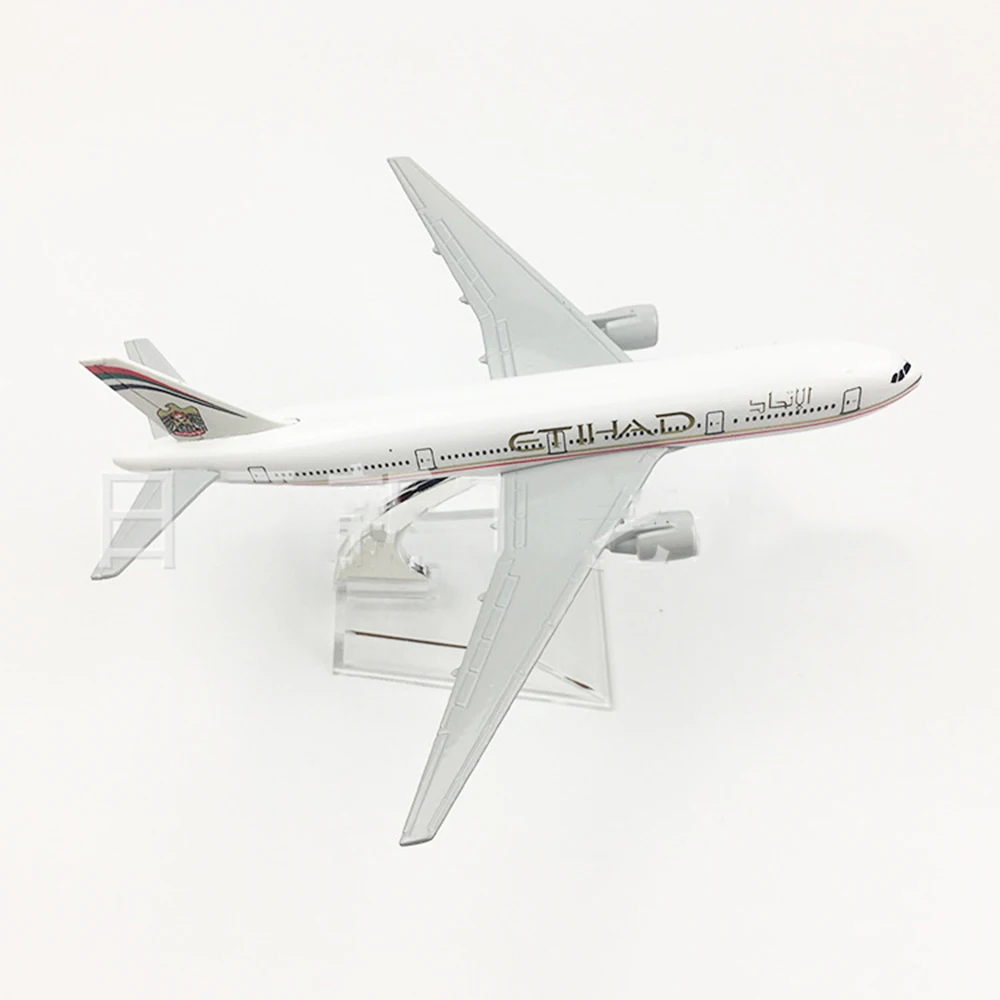 1/400 масштаб самолета Боинг 777 Etihad Airways 16 см сплава плоскости B777 модель игрушки Для детей подарок для коллекции