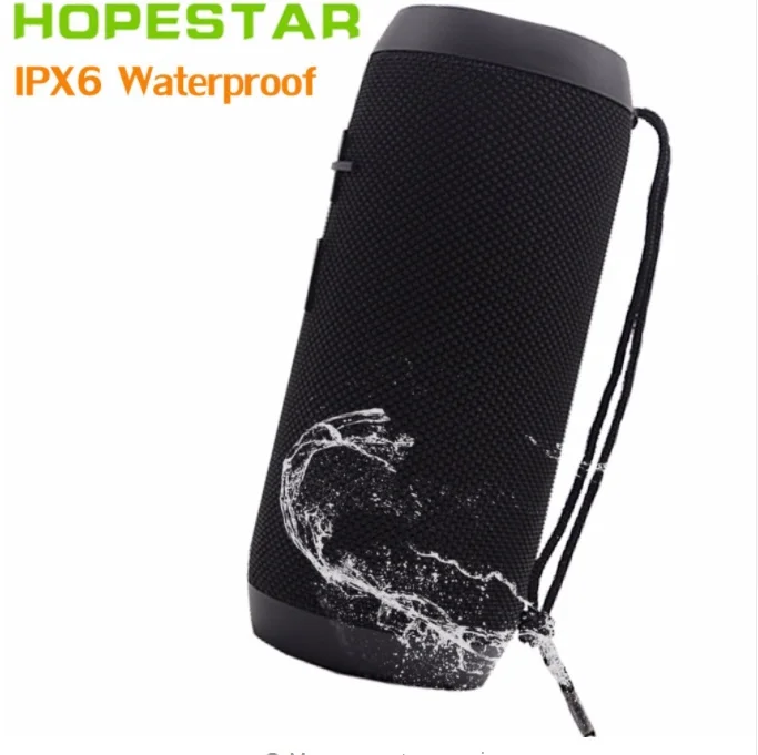 

HOPESTAR P7 outdoor waterproof bluetooth wireless speakers support mobile power 1+1 connect in series features