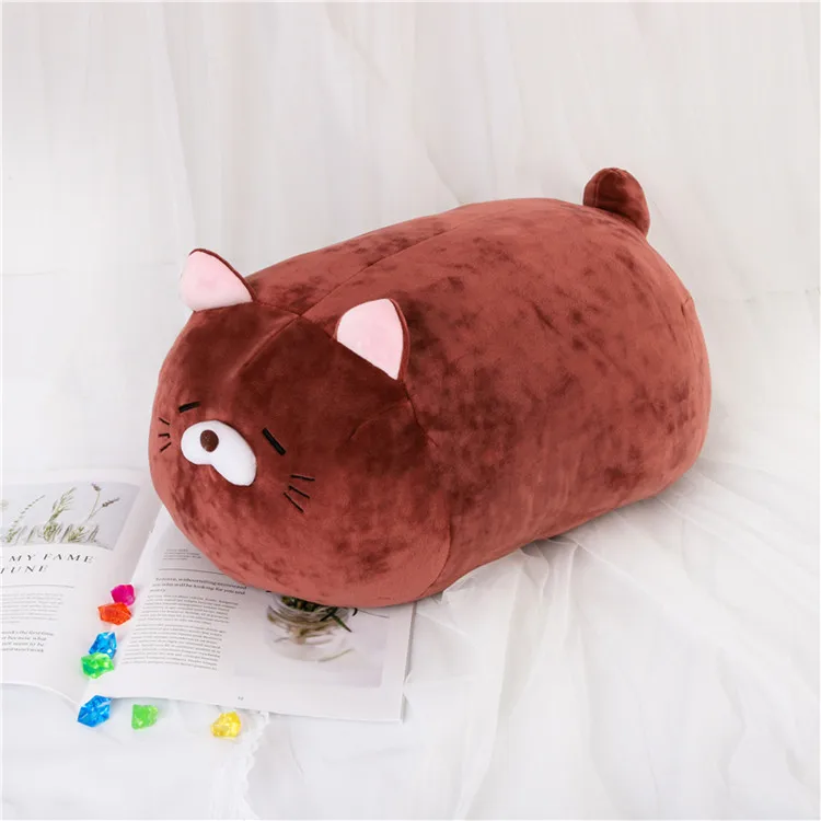Kawaii мягкие животные мультфильм милые подушки жир Шиба ину собака чучела кошка плюшевые игрушки мягкие милые дети подарок на день рождения - Цвет: Цвет: желтый