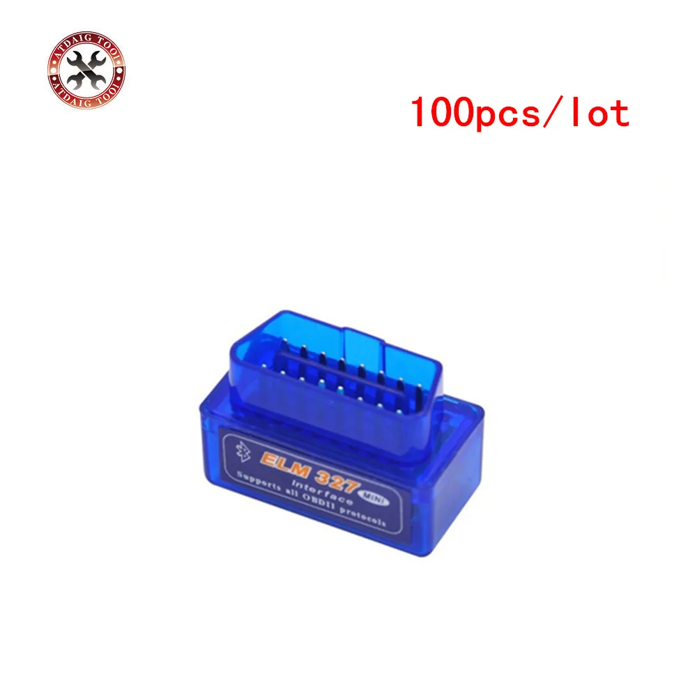 Цена за 100 ШТ./ЛОТ Низкая Цена ELM 327 Bluetooth V2.1 OBD II Работает на Android-Torque Авто Диагностический Инструмент Цена за 100 ШТ./ЛОТ Низкая Цена ELM 327 Bluetooth V2.1 OBD II Работает на Android-Torque Авто Диагностический Инструмент