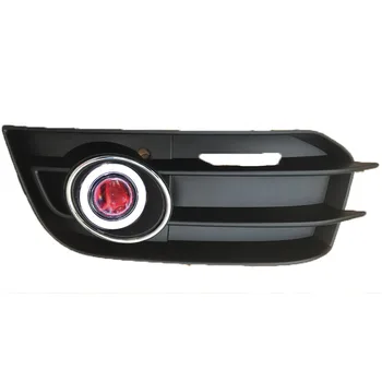 

eOsuns Innovative COB angel eye led daytime running light DRL + halo Fog Light + Projector Lens for Audi A1