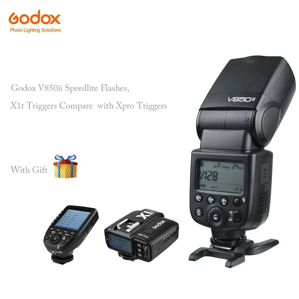 Godox V850II Cameras Flash Speedlight For Sony font b Canon b font Nikon Xpro s X1t