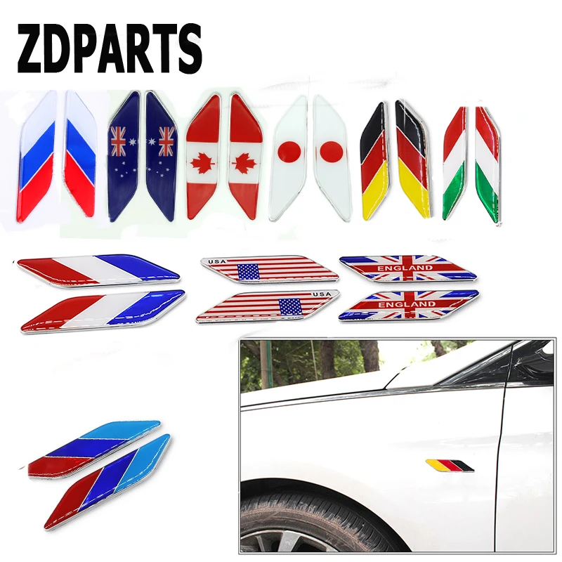 ZDPARTS 2X автостайлинг Флаг окно крыло дверь боковая Наклейка для Toyota Corolla Avensis Rav4 c hr