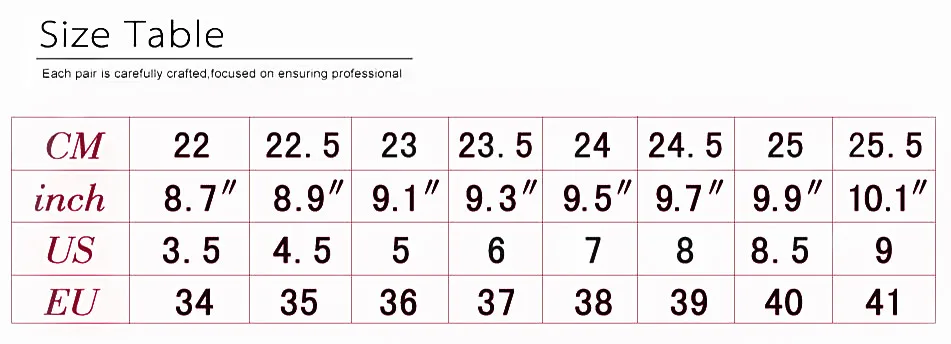 women size