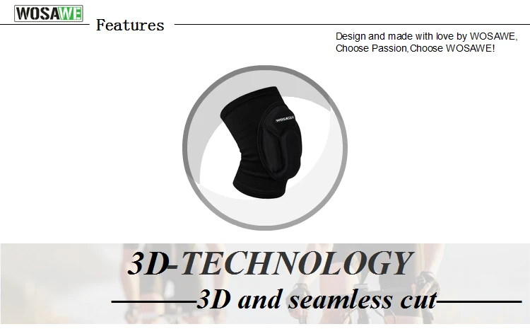 WOSAWE эластичные наколенники Поддержка баскетбола сноуборд скейтинг Лыжная Ховерборд скейтборд велоспортивные наколенники протектор защитные накладки