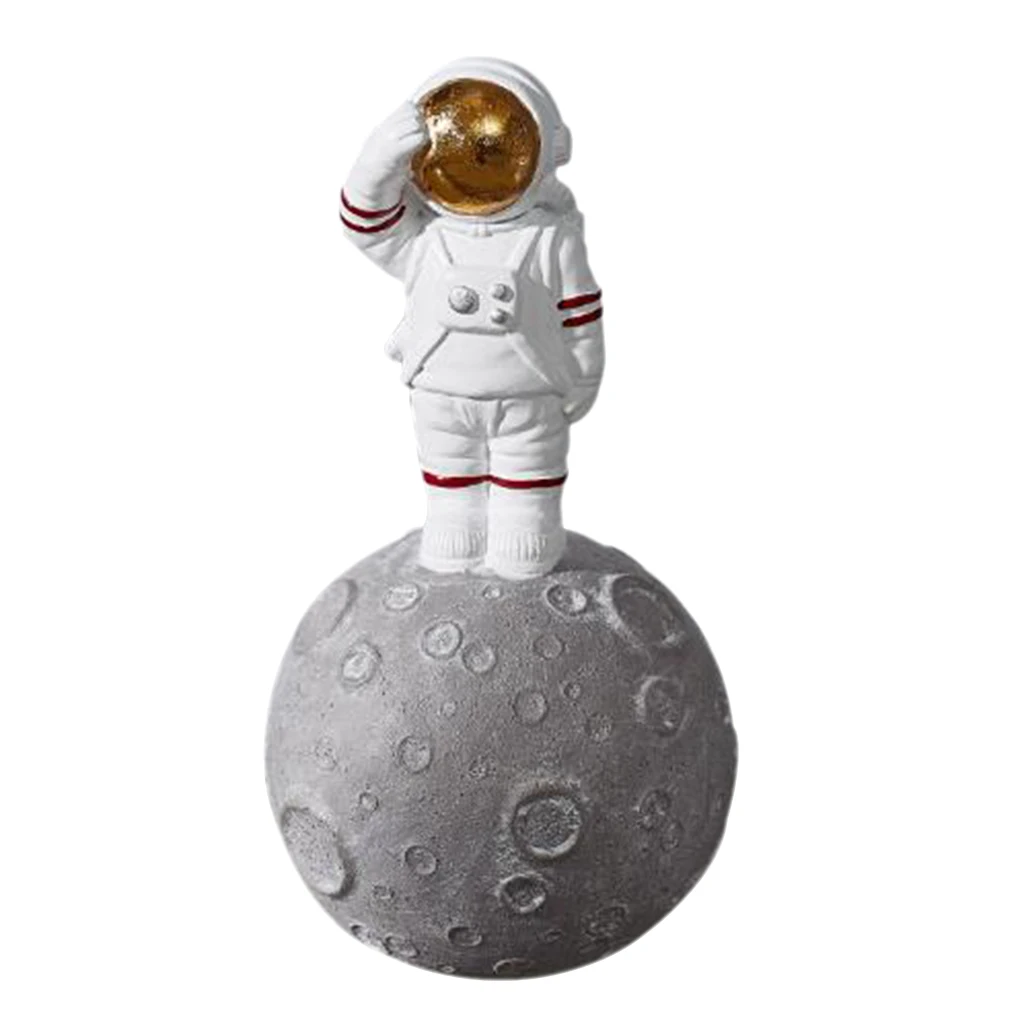 Creative Space Man Astronaut Sculpture Cosmonaut Figurine Model Resin Crafts Statue Home Decoration