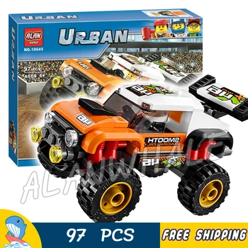 

97pcs City Great Vehicles Stunt Truck Road off Model Building Blocks 10645 Assemble Bricks Children Toys Compatible With