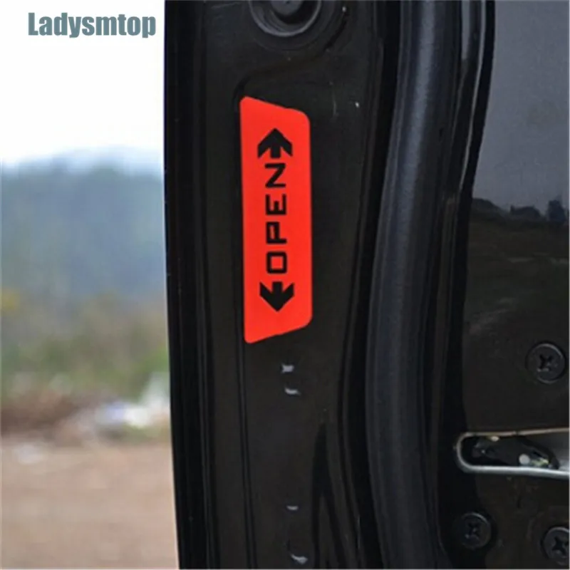 Ladysmtop дверь автомобиля Открытый предупреждающий стикер чехол для DACIA SANDERO STEPWAY Dokker