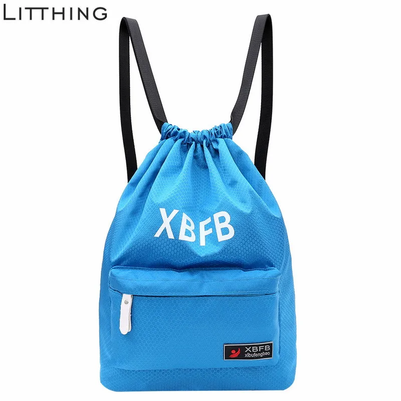 

Litthing Sports Bag Drawstring Backpack Waterproof Bag Dry Wet Bag Camping Pool Beach Gym Fitness Men Women Children Bags