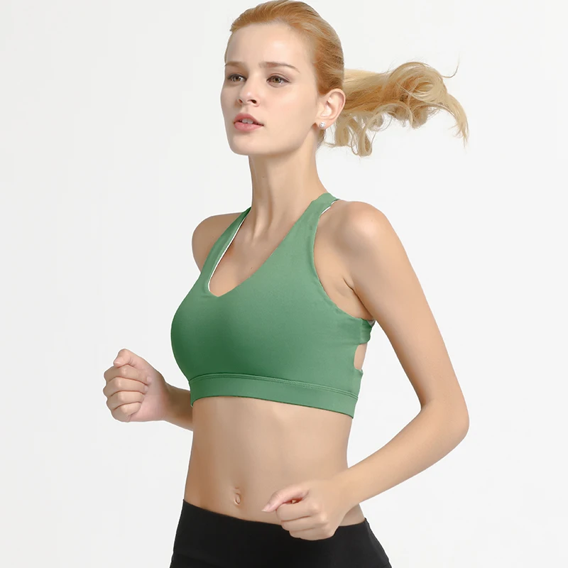 Zhangyunuo Brassiere Sport Plus Size Push Up Padded Running Sports Bra Yoga Workout Top Gym Fitness Underwear