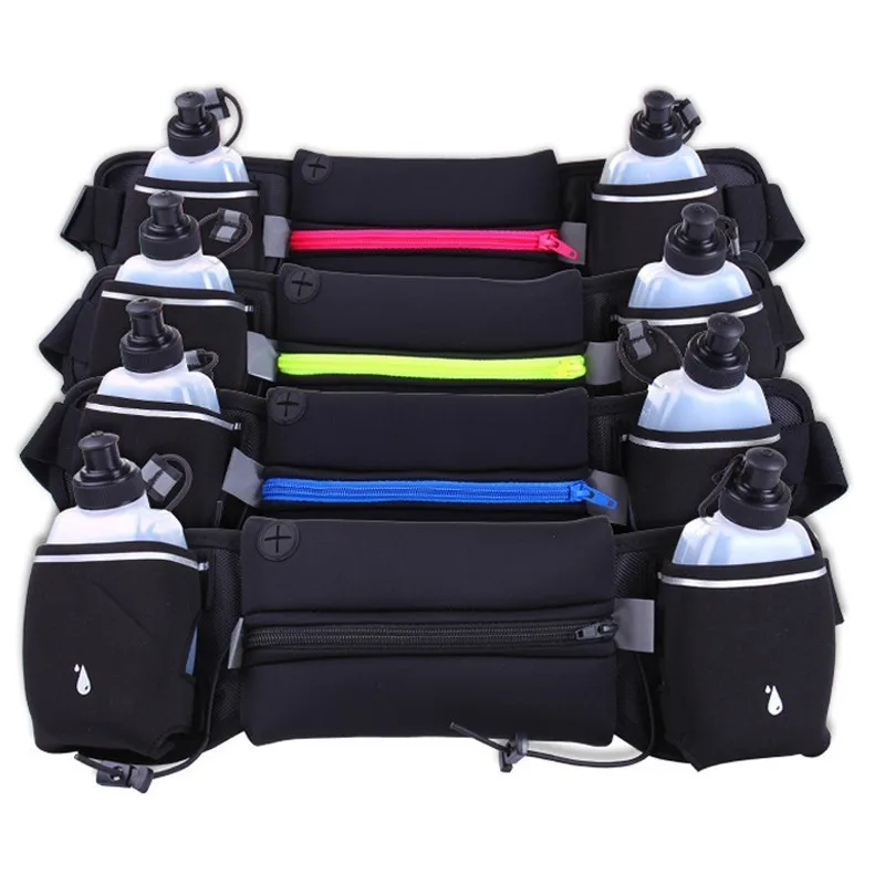 Running Waist Bags Outdoor For Man&Women Jogging Waist Pack Hydration Belt Bag Water Bottle Fitness Gym Lightweight Sport Wallet