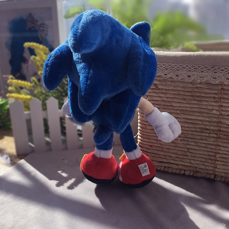 2 шт./лот 28 см Sonic плюшевые игрушки кукла Black Blue Shadow мягкая плюшевая игрушка для