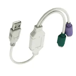 Marsnaska 100% новый 1 шт. USB мужчины к PS/2 PS2 Женский Кабель преобразователя шнура конвертер адаптер клавиатуры