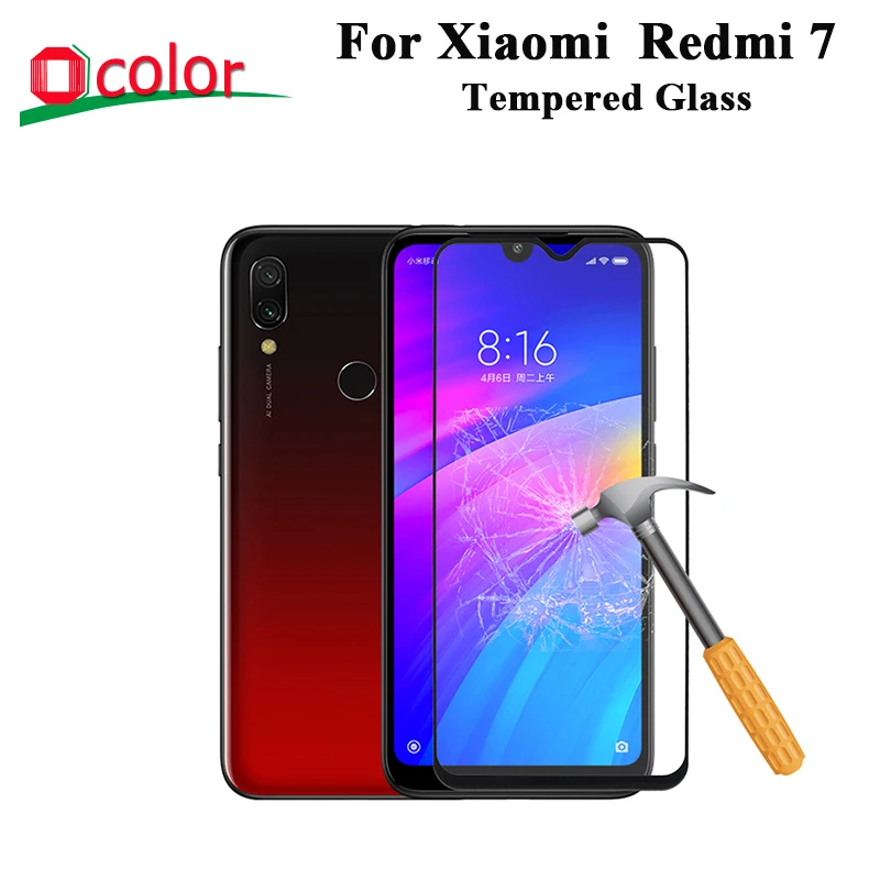 ocolor For Xiaomi Redmi 7 Tempered Glass Film Front Screen Protector Phone Protective 6.26'' | Мобильные телефоны и