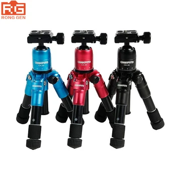 

CAMBOFOTO M225+CK30 Portable Aluminum Tripod Compact Desktop Macro Mini Table Tripod with Ball Head for Sony Canon Nikon Camera